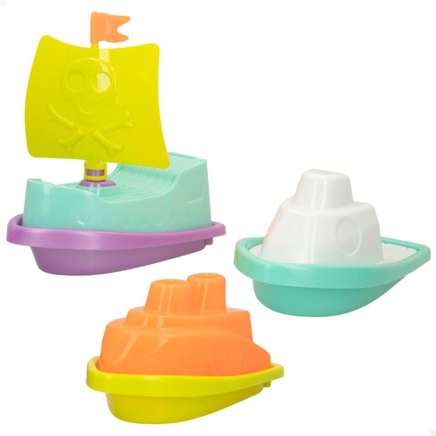 St med legetj til stranden Colorbaby 3 Dele Skib polypropylen (12 enheder) #8