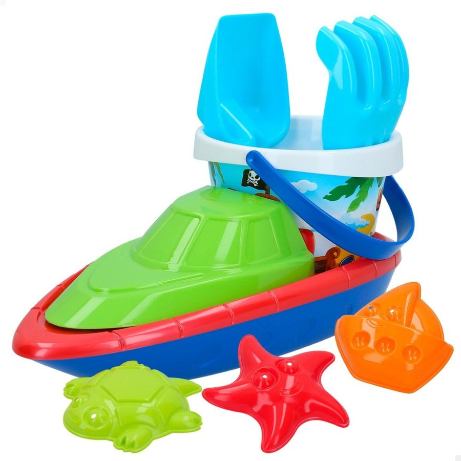 St med legetj til stranden Colorbaby 8 Dele Skib polypropylen (24 enheder) #8