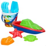 St med legetj til stranden Colorbaby 8 Dele Skib polypropylen (24 enheder) #15