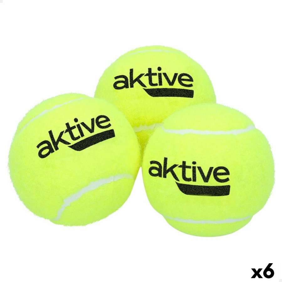 Tennisbolde Aktive Pro 3 Dele Gul 6 enheder #1