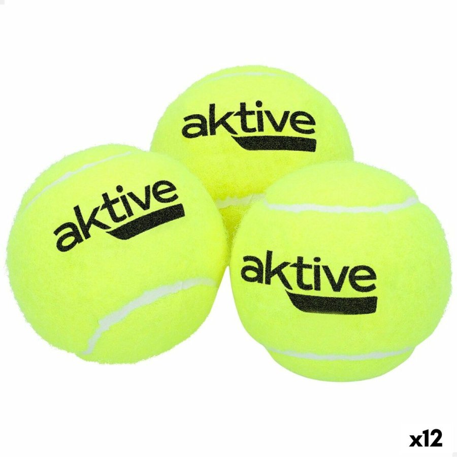 Tennisbolde Aktive 3 Dele Gul 12 enheder #1