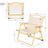 Sammenklappelig campingstol Aktive Sabana 47 x 62 x 42 cm (2 enheder) #29