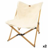Sammenklappelig campingstol Aktive Jord 58 x 73 x 61 cm (2 enheder) #1