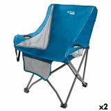 Sammenklappelig campingstol Aktive Bl 48 x 86 x 50 cm (2 enheder) #1