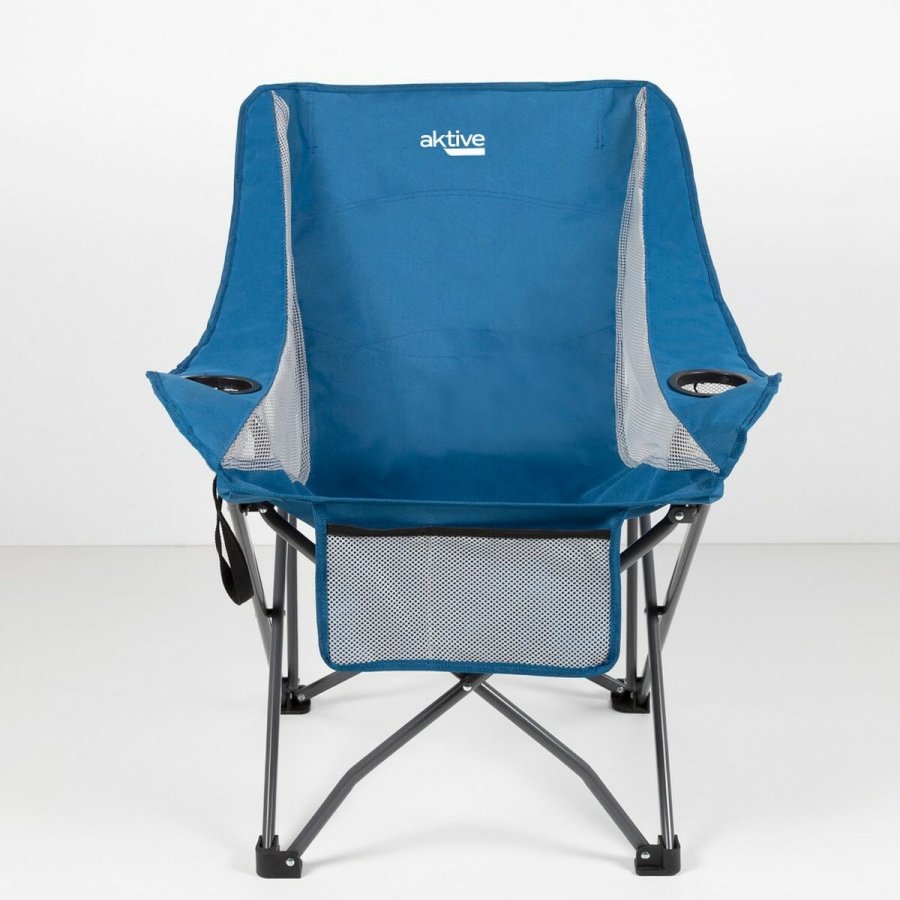 Sammenklappelig campingstol Aktive Bl 48 x 86 x 50 cm (2 enheder) #15