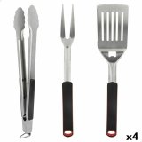 St med grillredskaber Aktive 3 Dele Havegrill Rustfrit stl 9 x 41 x 5 cm (4 enheder) #1
