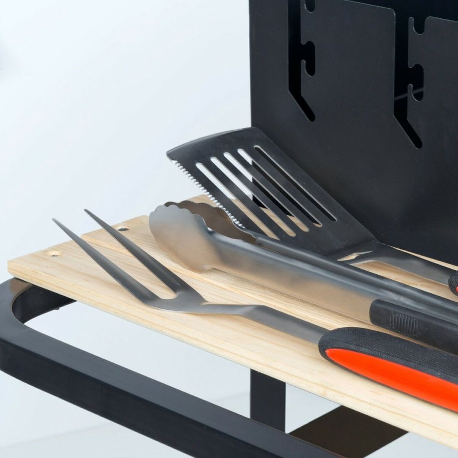 St med grillredskaber Aktive 3 Dele Havegrill Rustfrit stl 9 x 41 x 5 cm (4 enheder) #9
