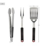 St med grillredskaber Aktive 3 Dele Havegrill Rustfrit stl 9 x 41 x 5 cm (4 enheder) #17