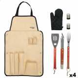 St med grillredskaber Aktive 7 Dele Havegrill Rustfrit stl 42 x 67 x 3 cm (4 enheder) #1