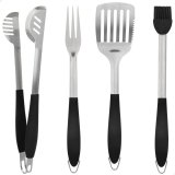 St med grillredskaber Aktive 4 Dele Havegrill Rustfrit stl 10 x 42 x 4 cm (4 enheder) #5