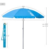 Parasol Aktive Bl� � 200 cm 200 x 200 x 200 cm 200 x 198,5 x 200 cm UV50 (6 enheder) #5