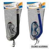 Snorkel beskyttelsesbriller og rr AquaSport Brns #29