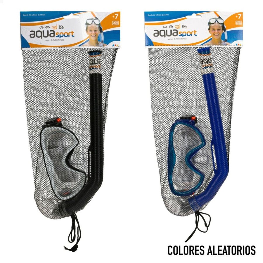Snorkel beskyttelsesbriller og rr AquaSport Brns #29