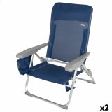 strandstol Aktive Slim Foldbar Marinebl 47 x 87 x 58 cm (2 enheder) #1