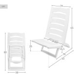 Polstrede Campingstol Aktive 38 x 65 x 36 cm (4 enheder) #5