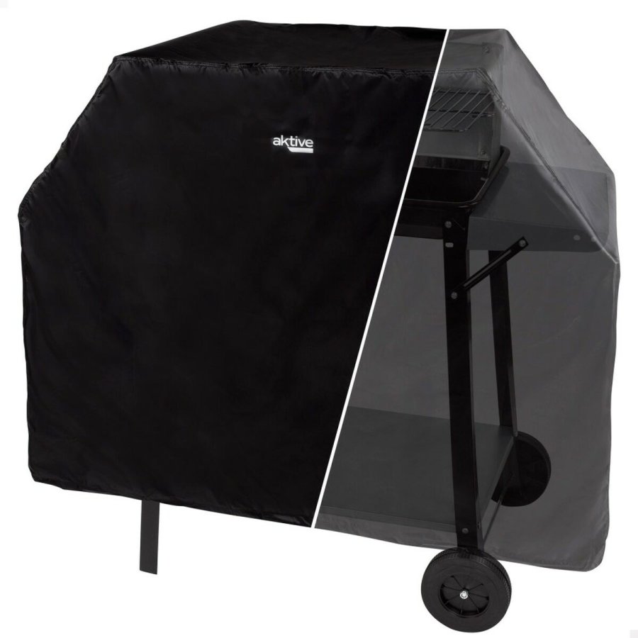 Beskyttelsesdksel til grill Aktive Sort 4 enheder 142 x 120 x 60 cm #5