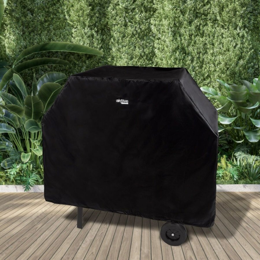 Beskyttelsesdksel til grill Aktive Sort 4 enheder 142 x 120 x 60 cm #9