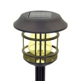 S�t med solcelle-havelys Aktive 2 Dele Rustfrit st�l Plastik 13 x 55 x 13 cm (4 enheder) #4