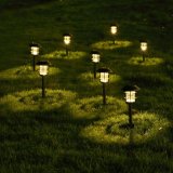 S�t med solcelle-havelys Aktive 2 Dele Rustfrit st�l Plastik 13 x 55 x 13 cm (4 enheder) #7