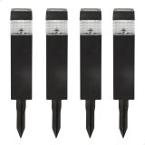 S�t med solcelle-havelys Aktive 4 Dele Plastik 6 x 39,5 x 6 cm (4 enheder) #2