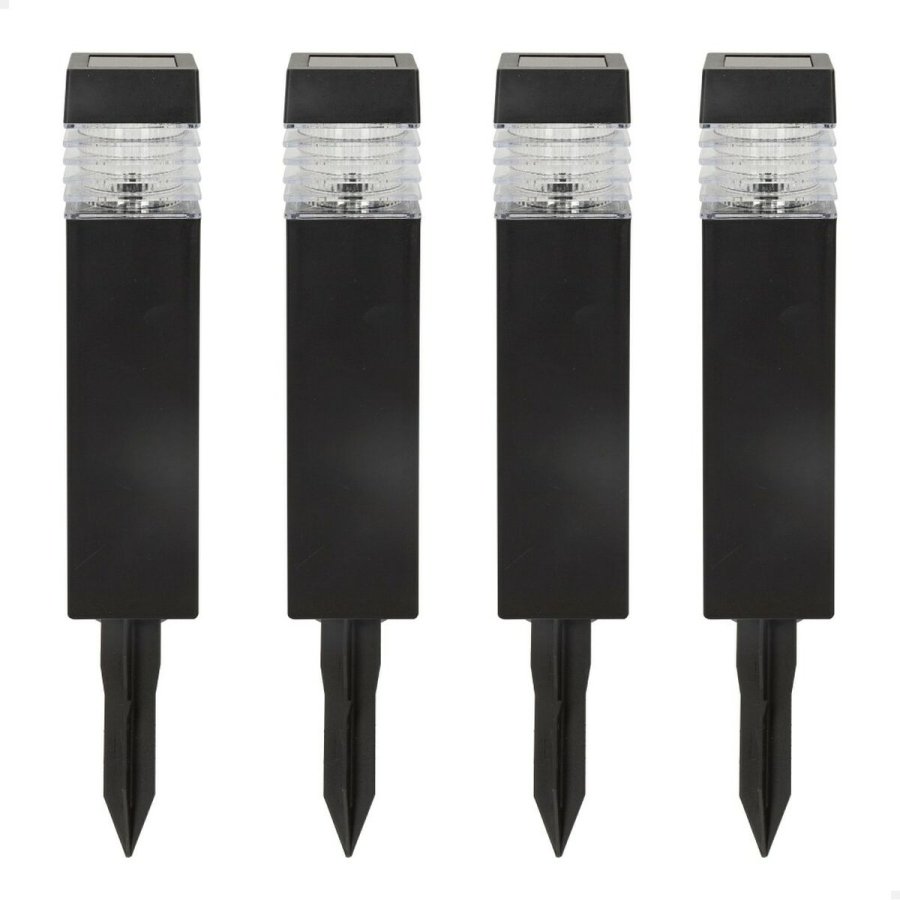 S�t med solcelle-havelys Aktive 4 Dele Plastik 6 x 39,5 x 6 cm (4 enheder) #2