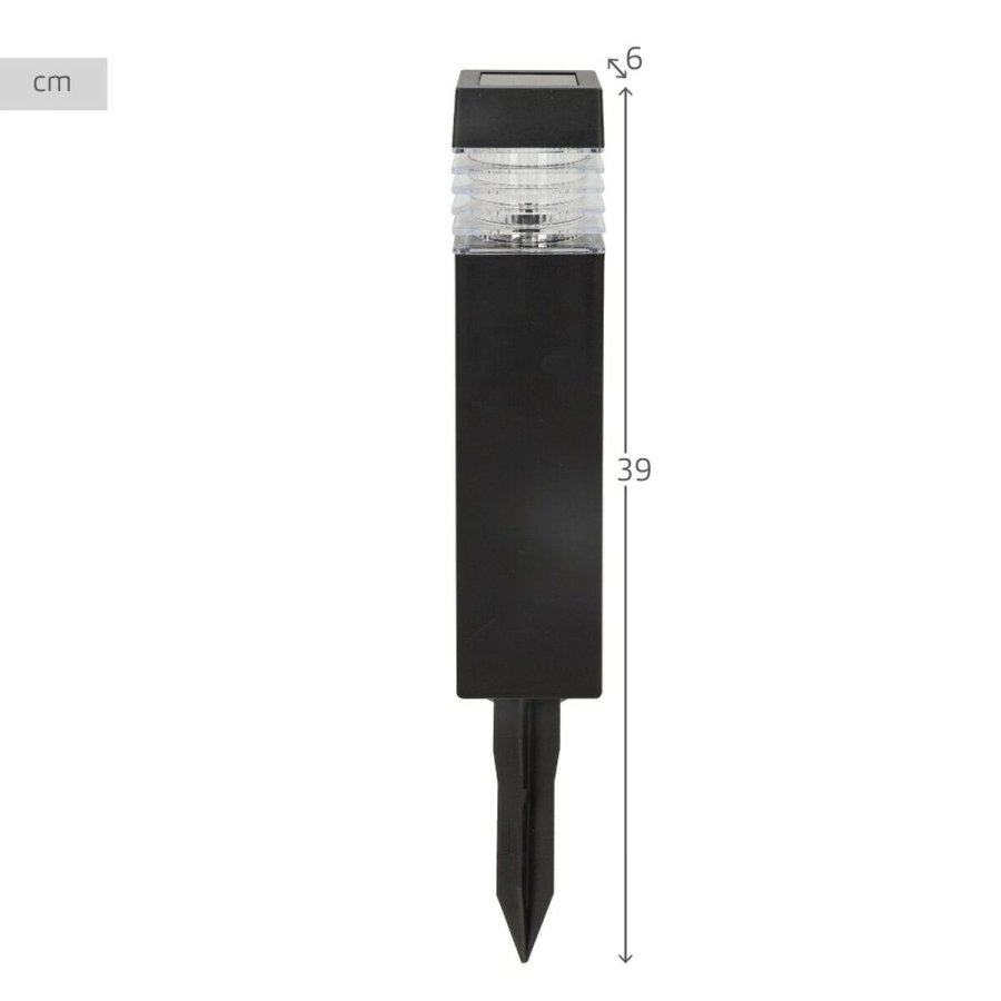 S�t med solcelle-havelys Aktive 4 Dele Plastik 6 x 39,5 x 6 cm (4 enheder) #5