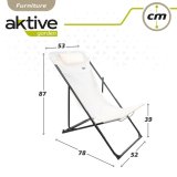 Liggende lounder Aktive Hvid 53 x 87 x 78 cm (4 enheder) #5
