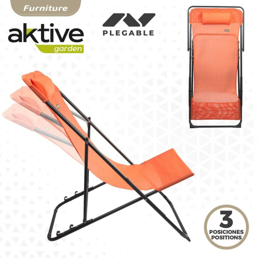 Liggende lounder Aktive Orange 53 x 87 x 78 cm (4 enheder) #4