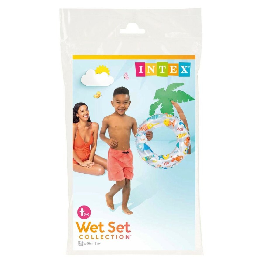 Oppustelig flydende donut Intex  51 cm (36 Enheder) #36