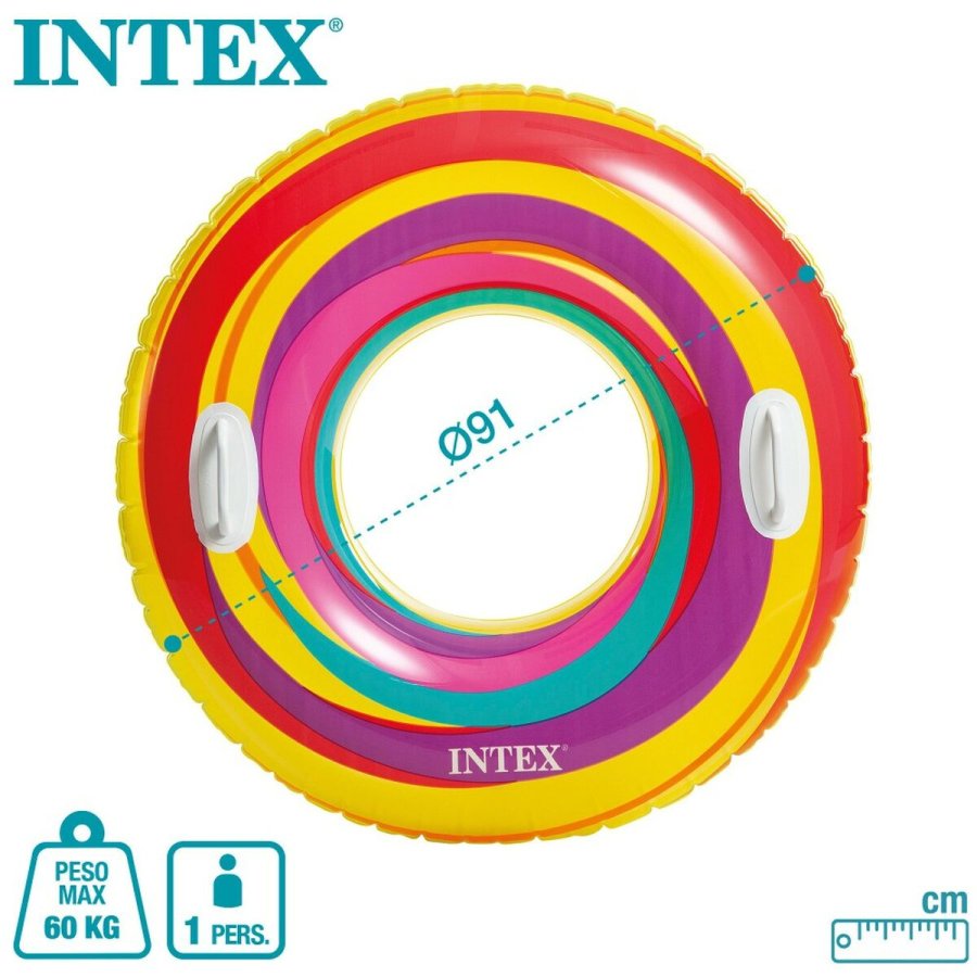 Oppustelig flydende donut Intex  91 cm 91 x 22 x 91 cm (24 enheder) #43
