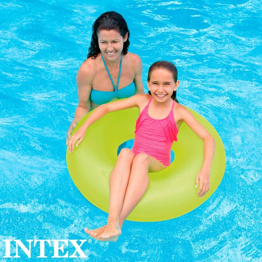 Oppustelig flydende donut Intex Neon 91 x 91 cm (24 enheder) #29