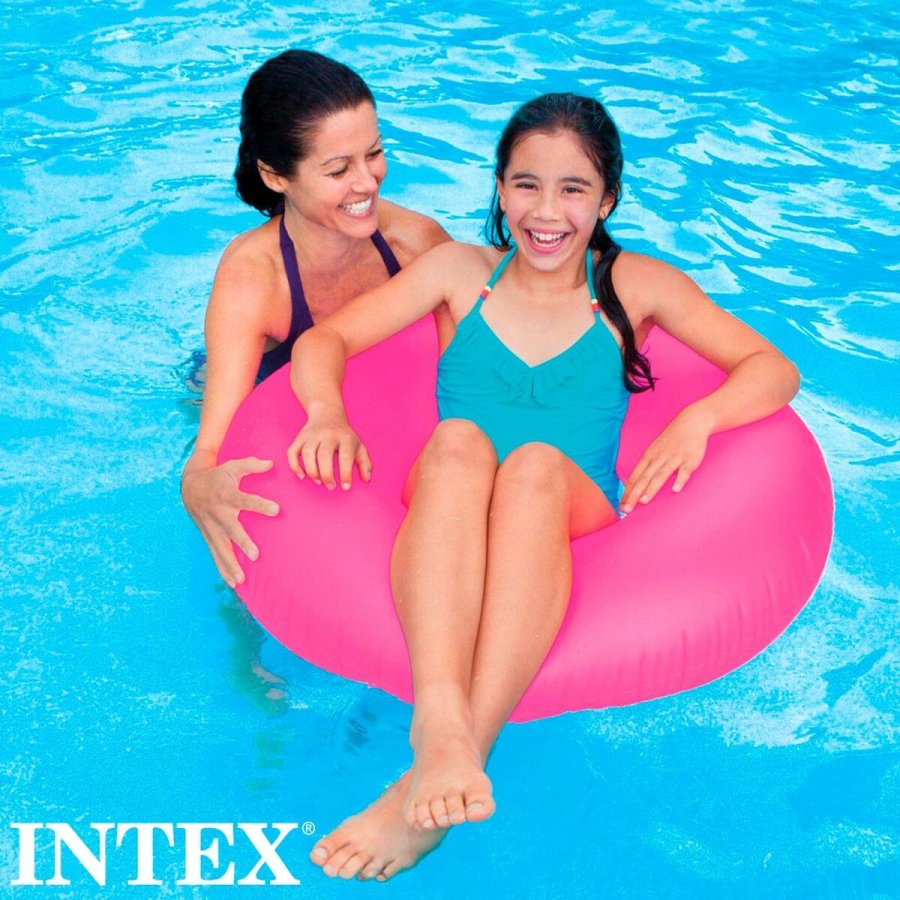 Oppustelig flydende donut Intex Neon 91 x 91 cm (24 enheder) #36