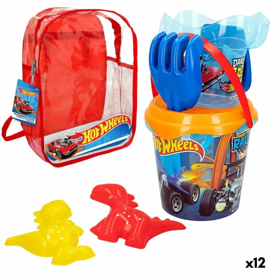 St med legetj til stranden Hot Wheels  18 cm polypropylen (12 enheder) #1