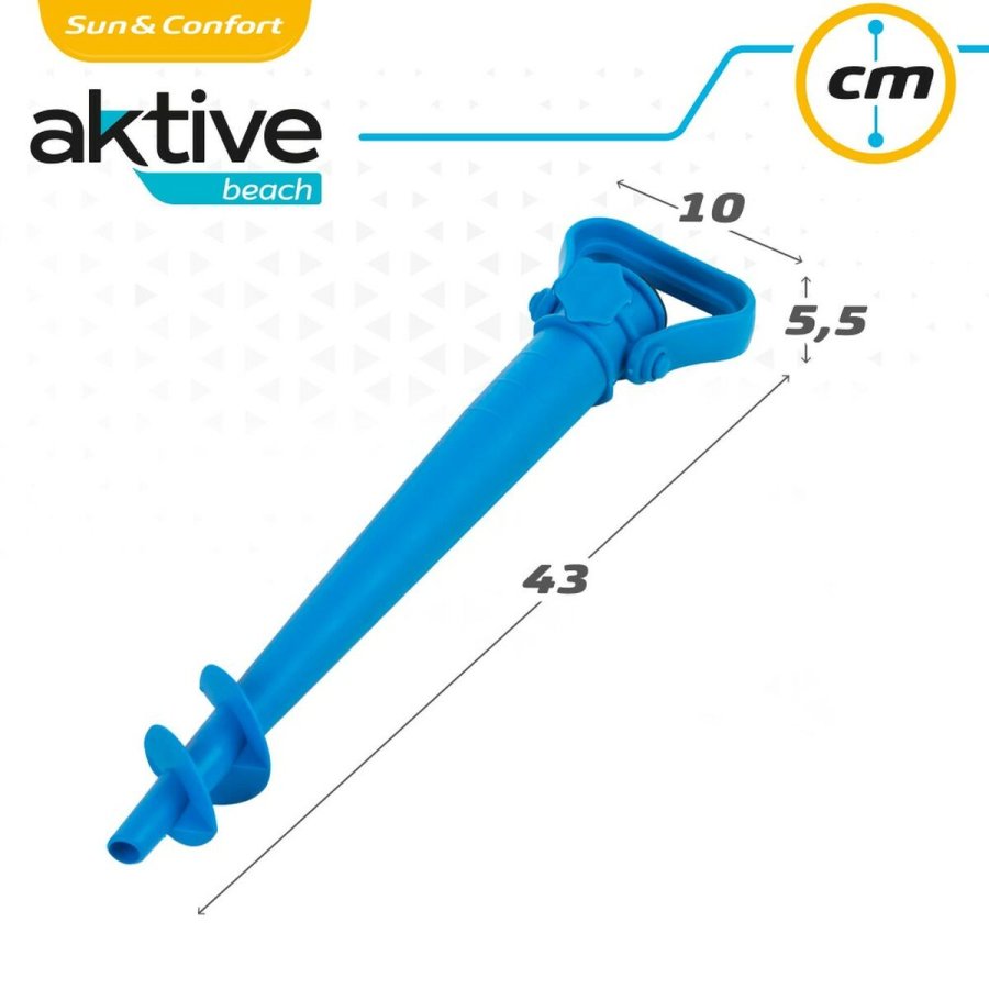 Anker til paraply Aktive Strand Plastik 10 x 43 x 5,5 cm (24 enheder) #5