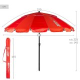 Parasol Aktive R�d 220 x 215 x 220 cm 220 x 225 x 220 cm (6 enheder) #5
