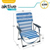 strandstol Aktive Foldbar Bl 44 x 72 x 35 cm (4 enheder) #7