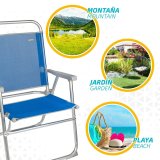 Strandkurv Aktive Gomera Bl� 48 x 88 x 50 cm Aluminium Foldbar (4 enheder) #6
