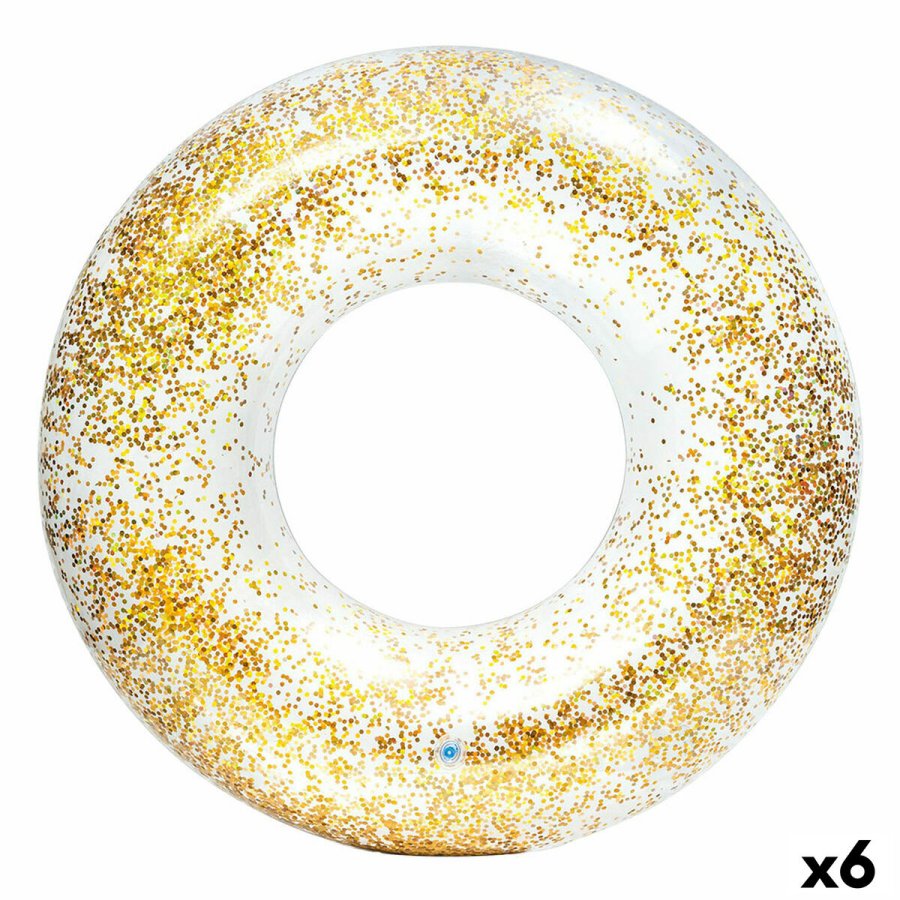 Oppustelig flydende donut Intex Gennemsigtig Skinne  119 cm (6 enheder) #1