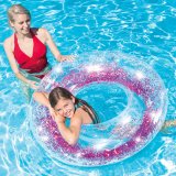 Oppustelig flydende donut Intex Gennemsigtig Skinne  119 cm (6 enheder) #4