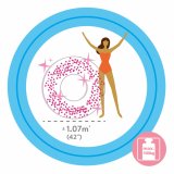 Oppustelig flydende donut Intex Gennemsigtig Skinne  119 cm (6 enheder) #5