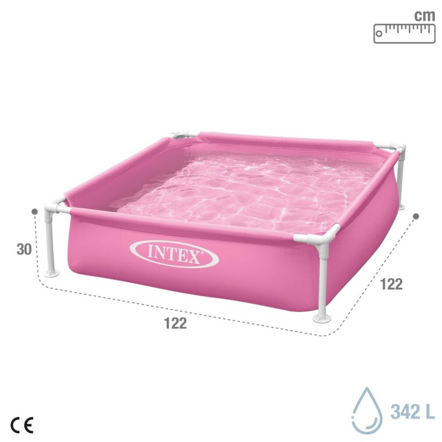 Pool Aftageligt Intex 342 L 122 x 30 x 122 cm Pink (3 enheder) #29