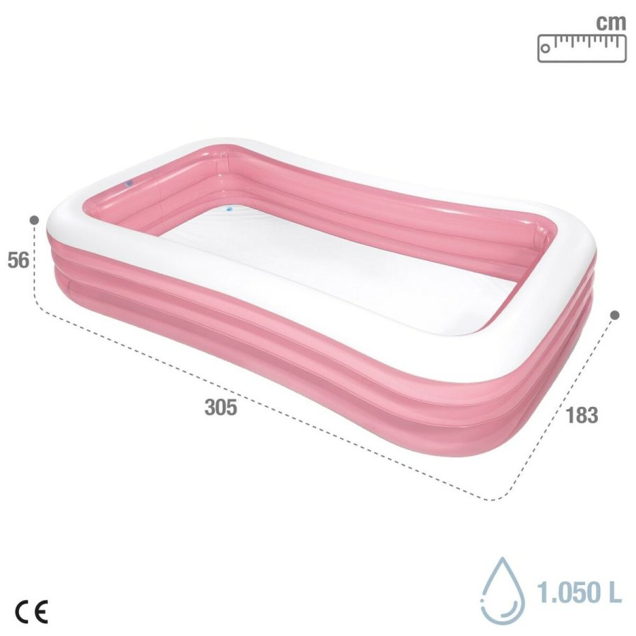Oppustelig Pool til Brn Intex 1050 L 305 x 56 x 183 cm Pink (2 enheder) #29