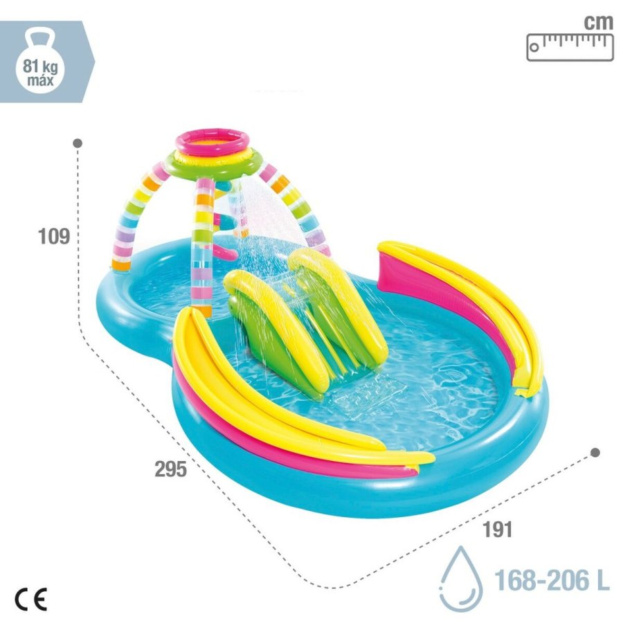 Oppustelig Pool til Brn Intex Regnbue 374 L 295 x 109 x 191 cm (2 enheder) #25
