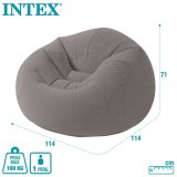 Oppustelige lnestol Intex Gr 107 x 69 x 104 cm (6 enheder) #25