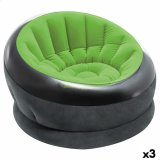 Oppustelige lnestol Intex Empire 112 x 109 x 60 cm Grn (3 enheder) #1