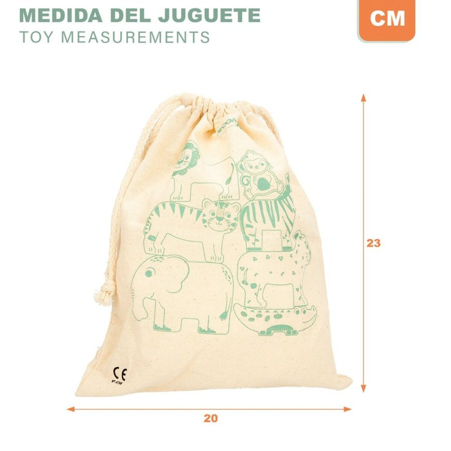 Byggespil + Figurer Woomax dyr 16 Dele 7 x 7 x 1,5 cm (6 enheder) #6