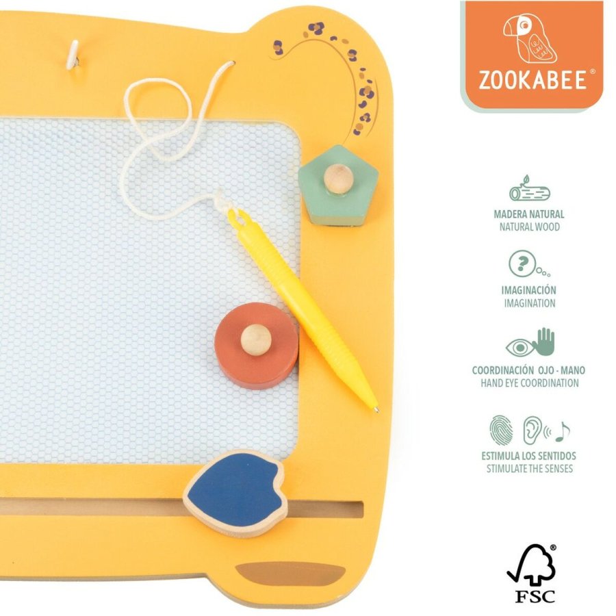 Magisk Tavle Woomax Zookabee Tiger Tr 30 x 2,5 x 26 cm (6 enheder) #5