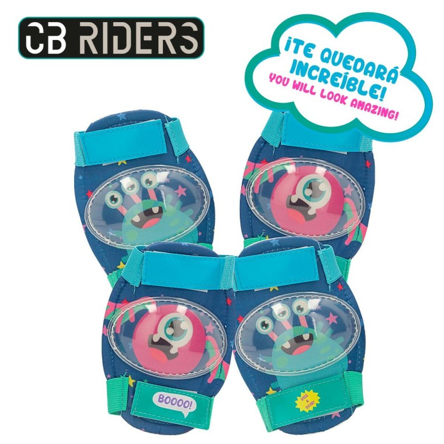 St med Hjelm og Knbeskyttere Colorbaby Monster (4 enheder) #25