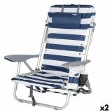 strandstol Aktive Bl Hvid 50 x 76 x 45 cm (2 enheder) #1