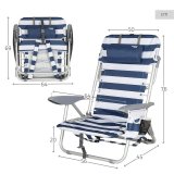 strandstol Aktive Bl Hvid 50 x 76 x 45 cm (2 enheder) #5